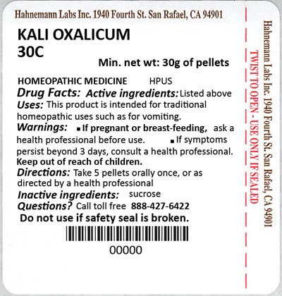 Kali Oxalicum 30C 30g - Kali Oxalicum 30C 30g